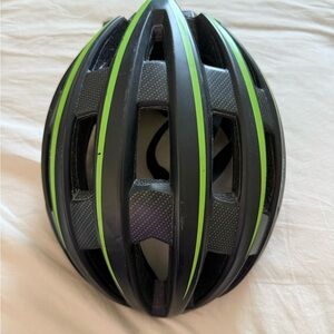 Black and Green Cycling Helmet